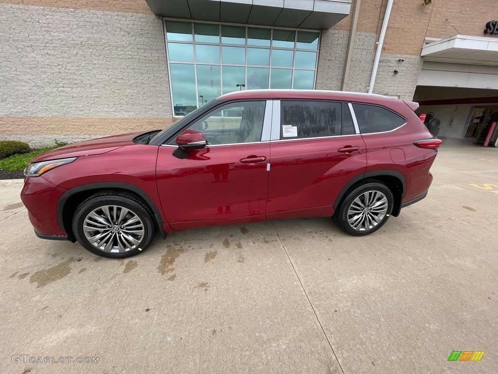 2021 Highlander Platinum AWD - Ruby Flare Pearl / Harvest Beige photo #1