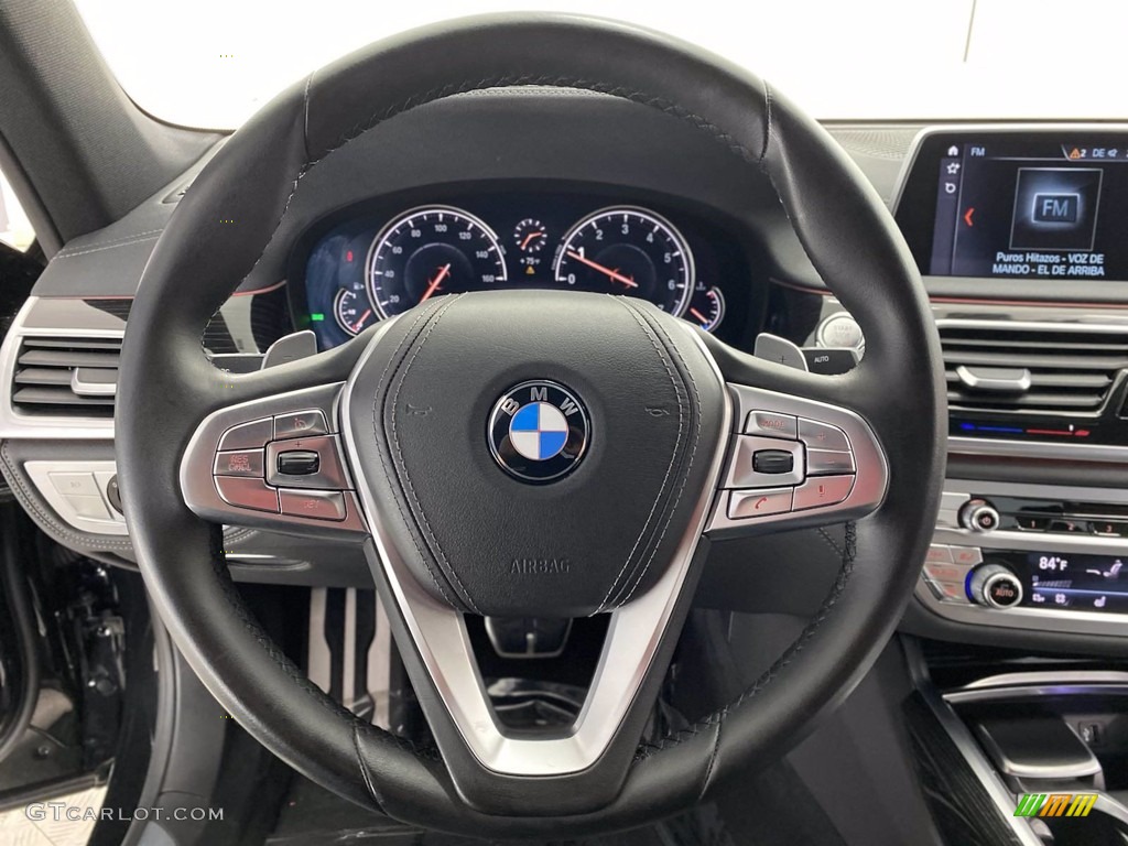2018 7 Series 740i Sedan - Black Sapphire Metallic / Black photo #18