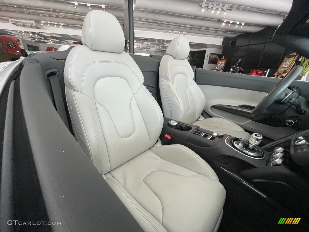 Lunar Silver Interior 2014 Audi R8 Spyder V8 Photo #141719161