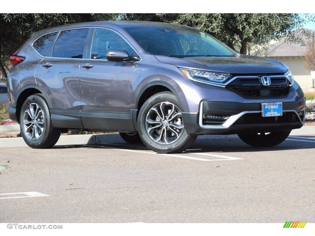 2021 CR-V EX-L AWD Hybrid - Modern Steel Metallic / Black photo #2