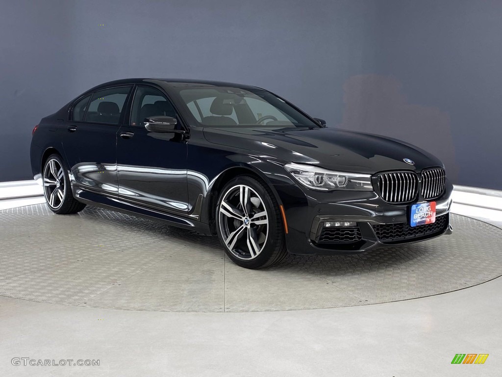 2018 7 Series 740i Sedan - Black Sapphire Metallic / Black photo #38