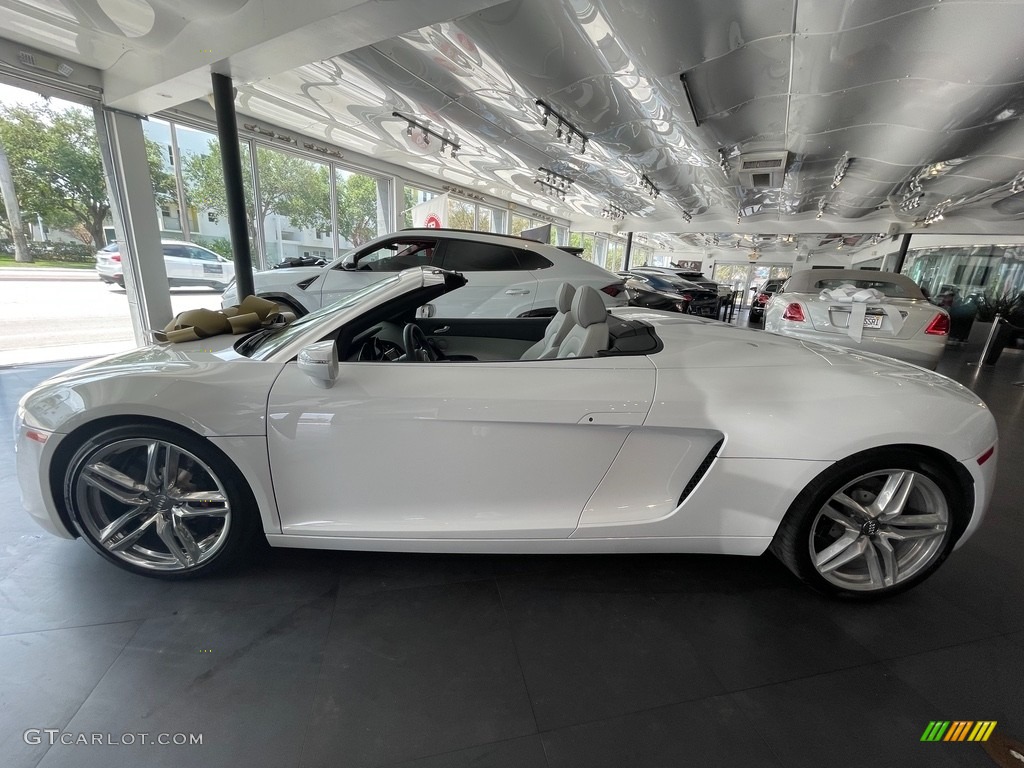 Ibis White 2014 Audi R8 Spyder V8 Exterior Photo #141719487