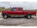 Electric Currant Red Pearl 1995 Ford F150 XLT Extended Cab 4x4 Exterior