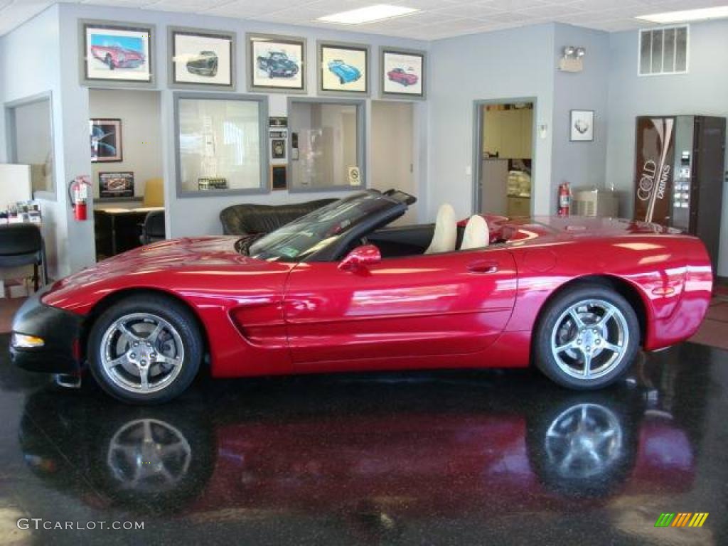 2004 Corvette Convertible - Magnetic Red Metallic / Light Oak photo #1