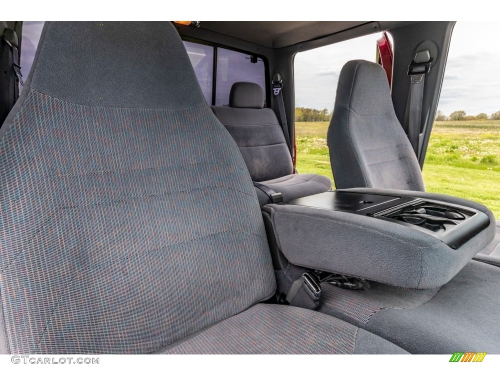 1995 F150 XLT Extended Cab 4x4 - Electric Currant Red Pearl / Gray photo #30