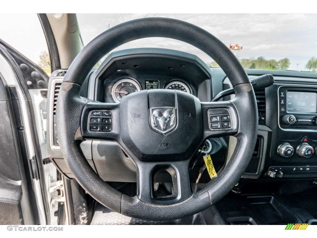 2016 Ram 2500 Tradesman Crew Cab 4x4 Black/Diesel Gray Steering Wheel Photo #141722863