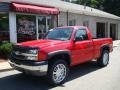 2004 Victory Red Chevrolet Silverado 1500 Regular Cab 4x4  photo #1