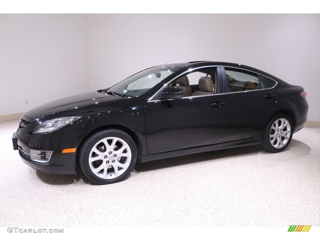 2009 MAZDA6 s Grand Touring - Ebony Black / Beige photo #3