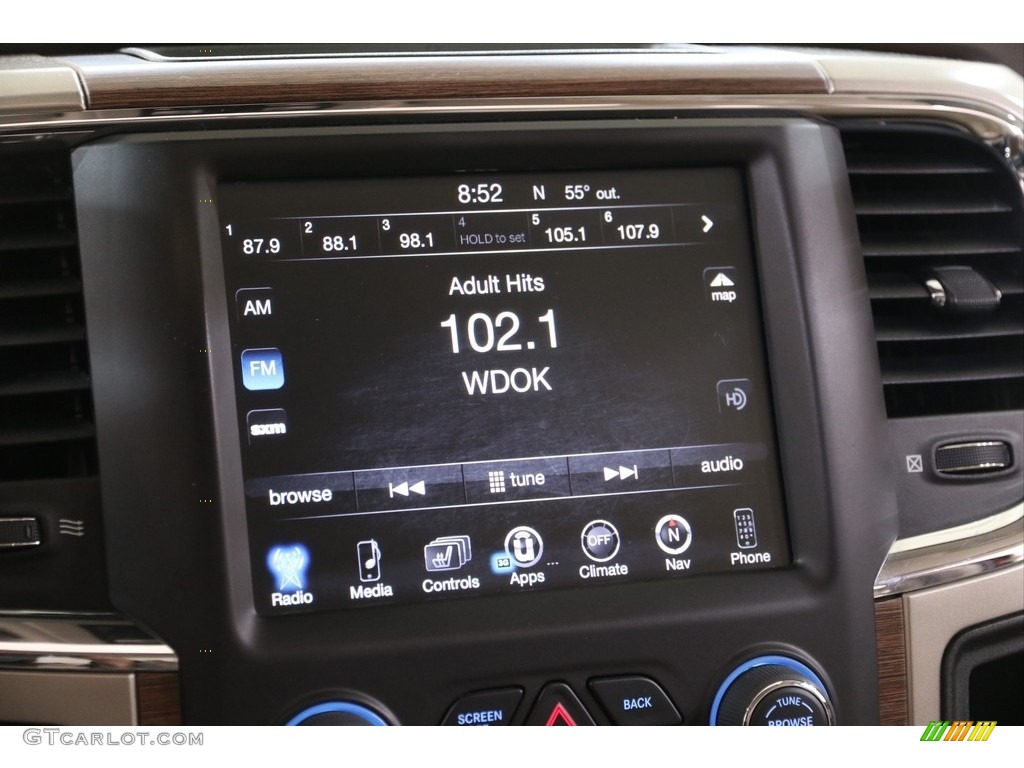 2014 1500 Laramie Crew Cab 4x4 - Flame Red / Canyon Brown/Light Frost Beige photo #10