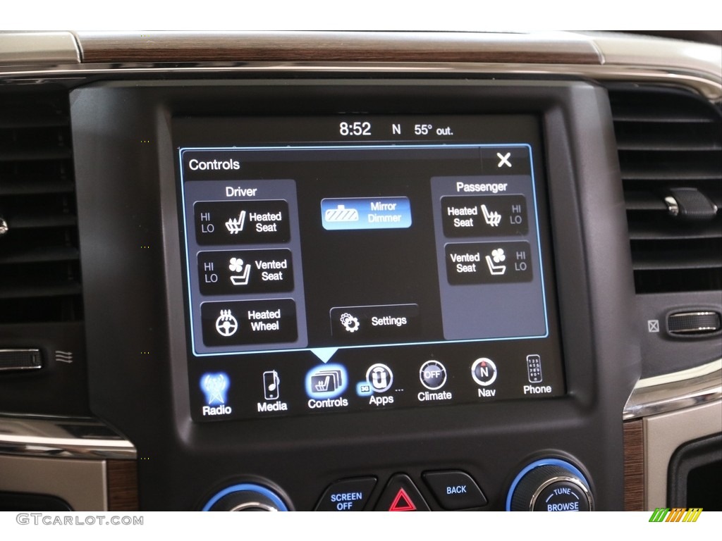 2014 1500 Laramie Crew Cab 4x4 - Flame Red / Canyon Brown/Light Frost Beige photo #11