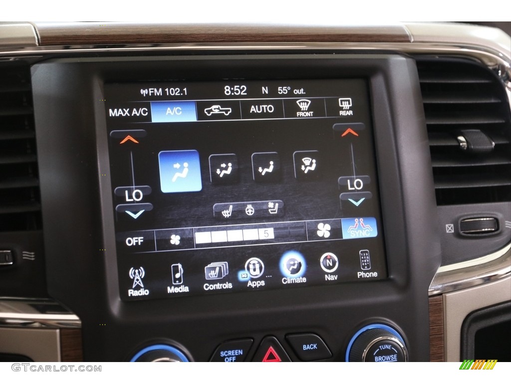 2014 1500 Laramie Crew Cab 4x4 - Flame Red / Canyon Brown/Light Frost Beige photo #12