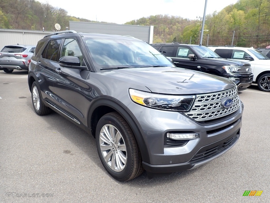2021 Explorer Limited 4WD - Carbonized Gray Metallic / Sandstone photo #2