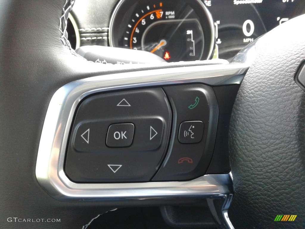 2021 Jeep Wrangler Unlimited Sahara 4x4 Black Steering Wheel Photo #141727112