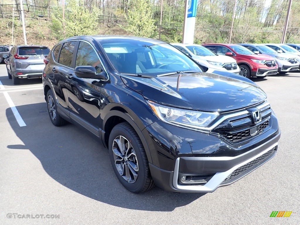 2021 CR-V EX AWD - Crystal Black Pearl / Black photo #6