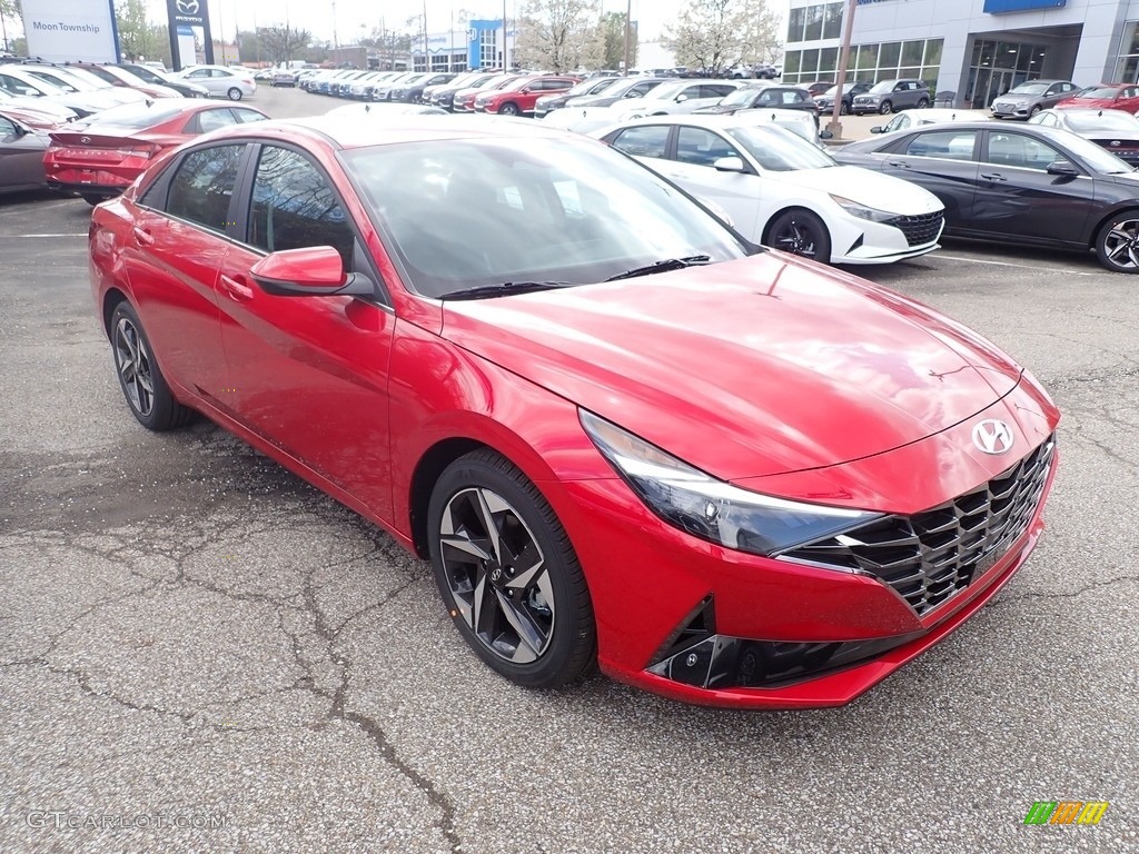 2021 Elantra SEL - Calypso Red / Black photo #3