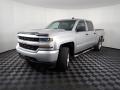 2018 Silver Ice Metallic Chevrolet Silverado 1500 Custom Crew Cab 4x4  photo #8