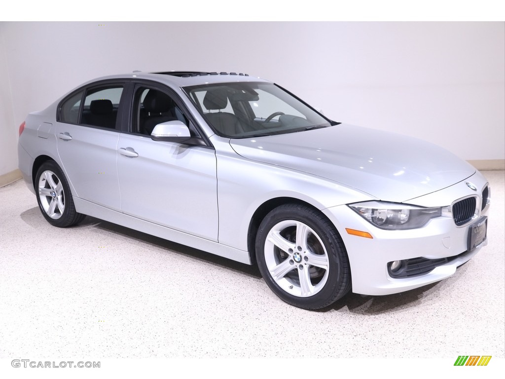 2015 3 Series 320i xDrive Sedan - Glacier Silver Metallic / Black photo #1