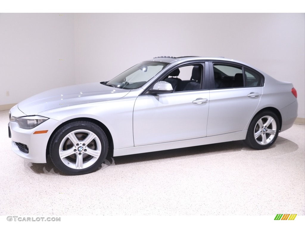 2015 3 Series 320i xDrive Sedan - Glacier Silver Metallic / Black photo #3