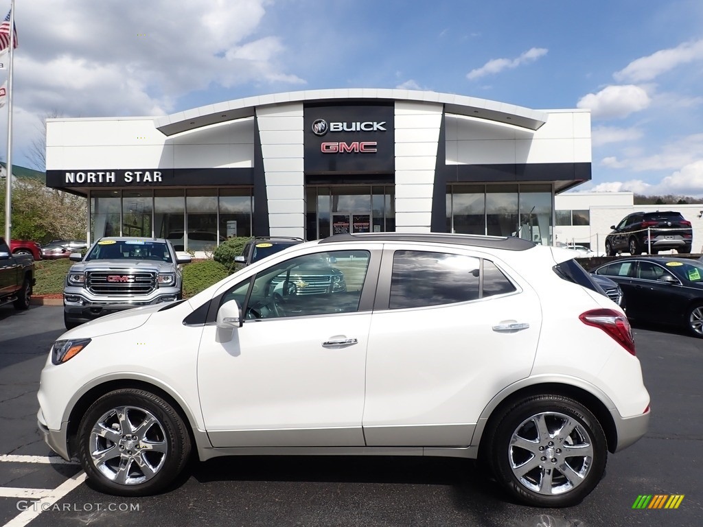 White Frost Tricoat 2018 Buick Encore Premium Exterior Photo #141730235