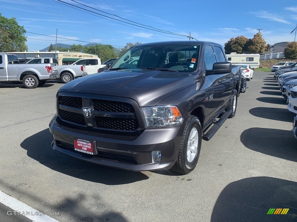 2018 1500 Express Crew Cab - Granite Crystal Metallic / Black/Diesel Gray photo #2