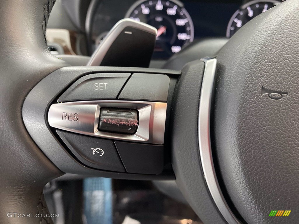 2018 BMW 6 Series 640i Convertible Vermilion Red Steering Wheel Photo #141730625