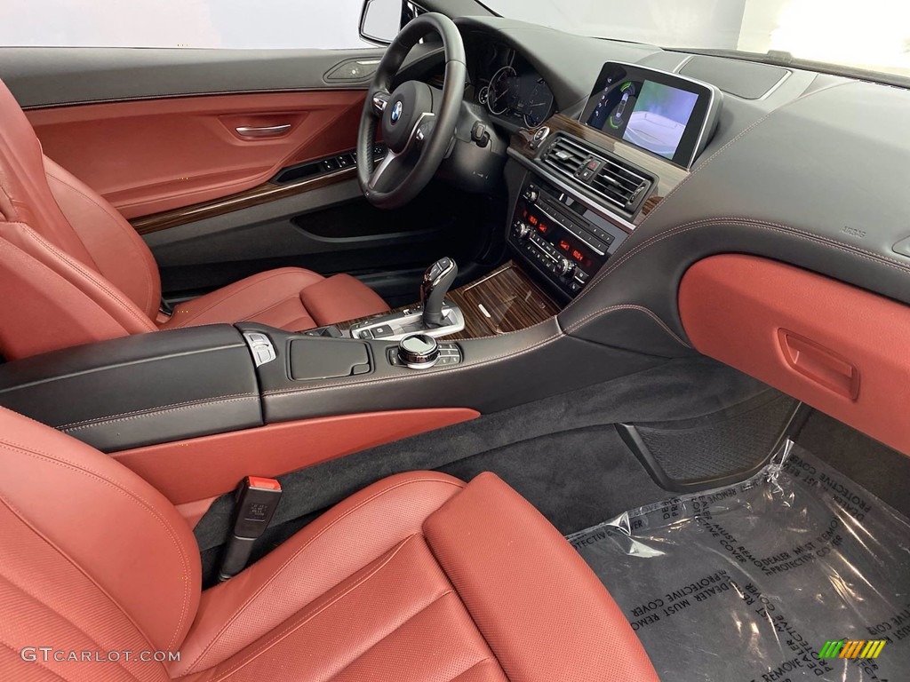 Vermilion Red Interior 2018 BMW 6 Series 640i Convertible Photo #141730921