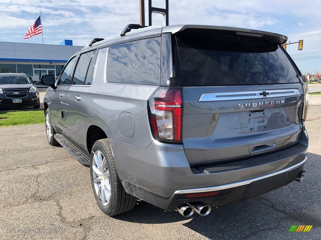 2021 Suburban High Country 4WD - Satin Steel Metallic / Jet Black photo #4
