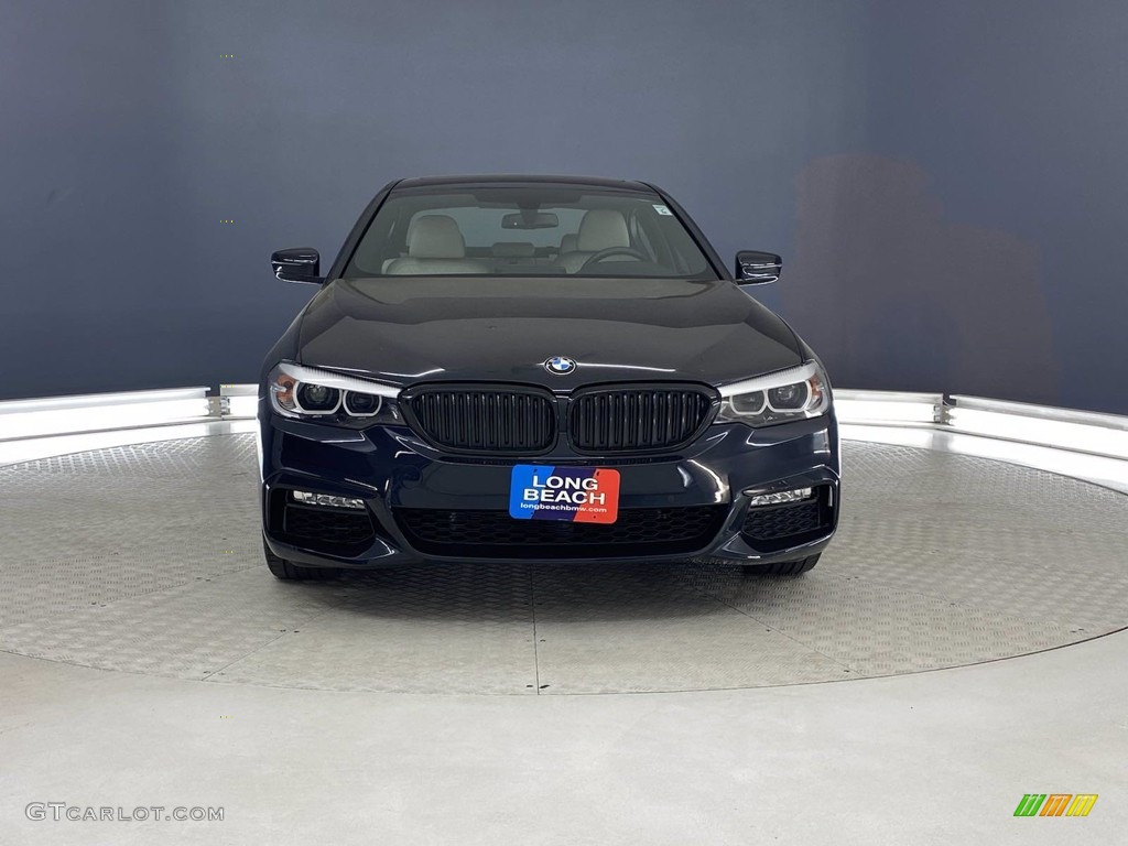 2018 5 Series 530e iPerfomance Sedan - Carbon Black Metallic / Ivory White photo #2