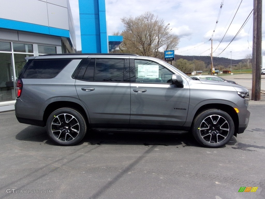 2021 Tahoe RST 4WD - Satin Steel Metallic / Jet Black/Victory Red photo #2