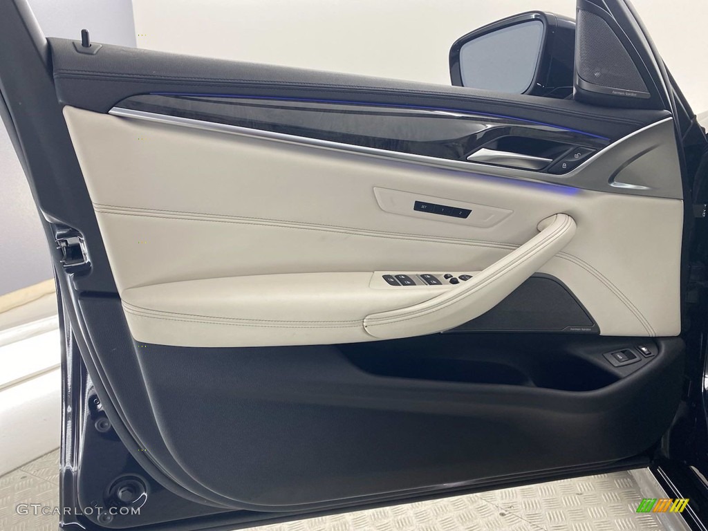 2018 5 Series 530e iPerfomance Sedan - Carbon Black Metallic / Ivory White photo #13