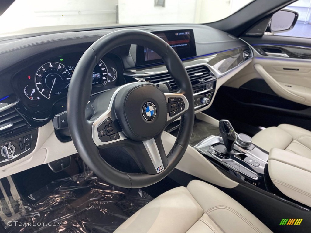 2018 5 Series 530e iPerfomance Sedan - Carbon Black Metallic / Ivory White photo #16