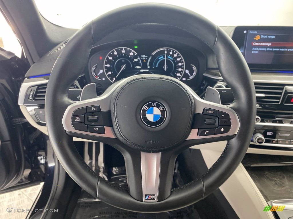 2018 5 Series 530e iPerfomance Sedan - Carbon Black Metallic / Ivory White photo #18
