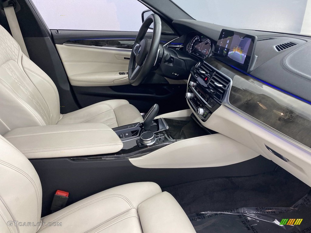 2018 5 Series 530e iPerfomance Sedan - Carbon Black Metallic / Ivory White photo #33