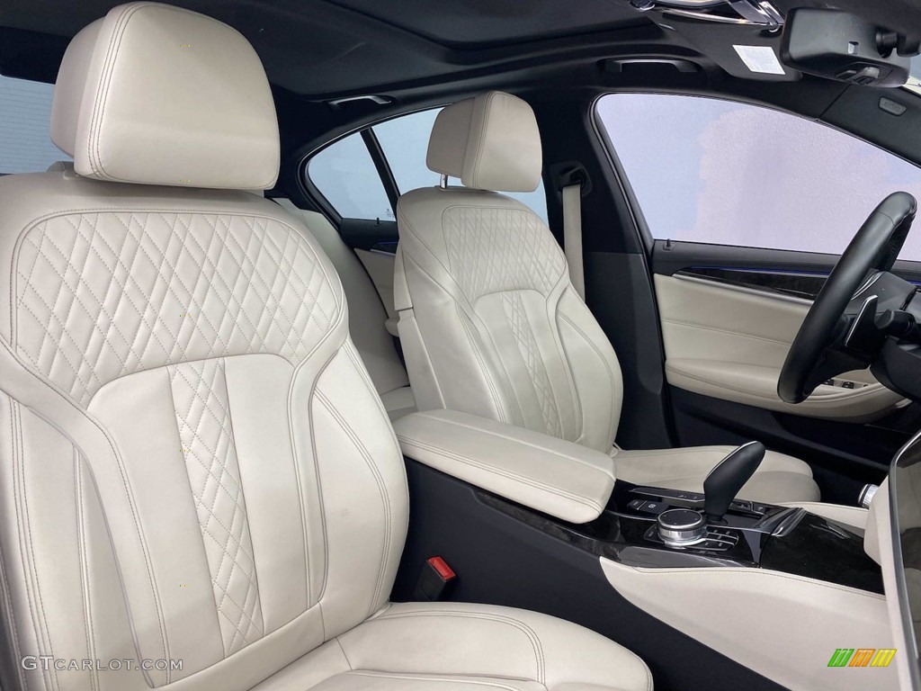 2018 5 Series 530e iPerfomance Sedan - Carbon Black Metallic / Ivory White photo #34