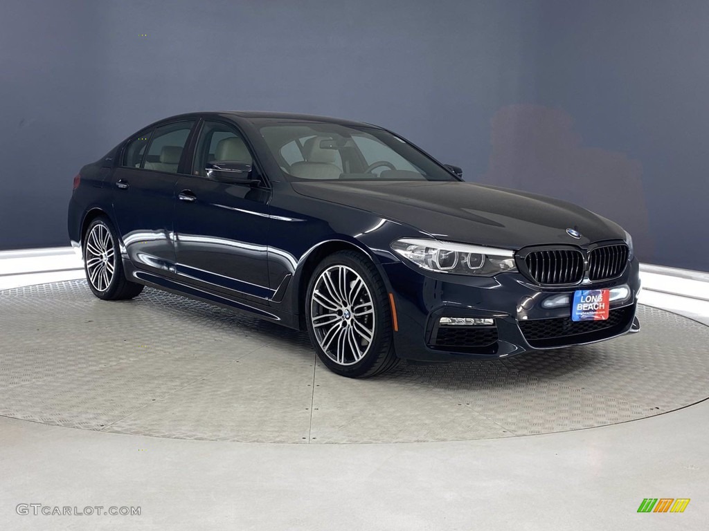 2018 5 Series 530e iPerfomance Sedan - Carbon Black Metallic / Ivory White photo #38