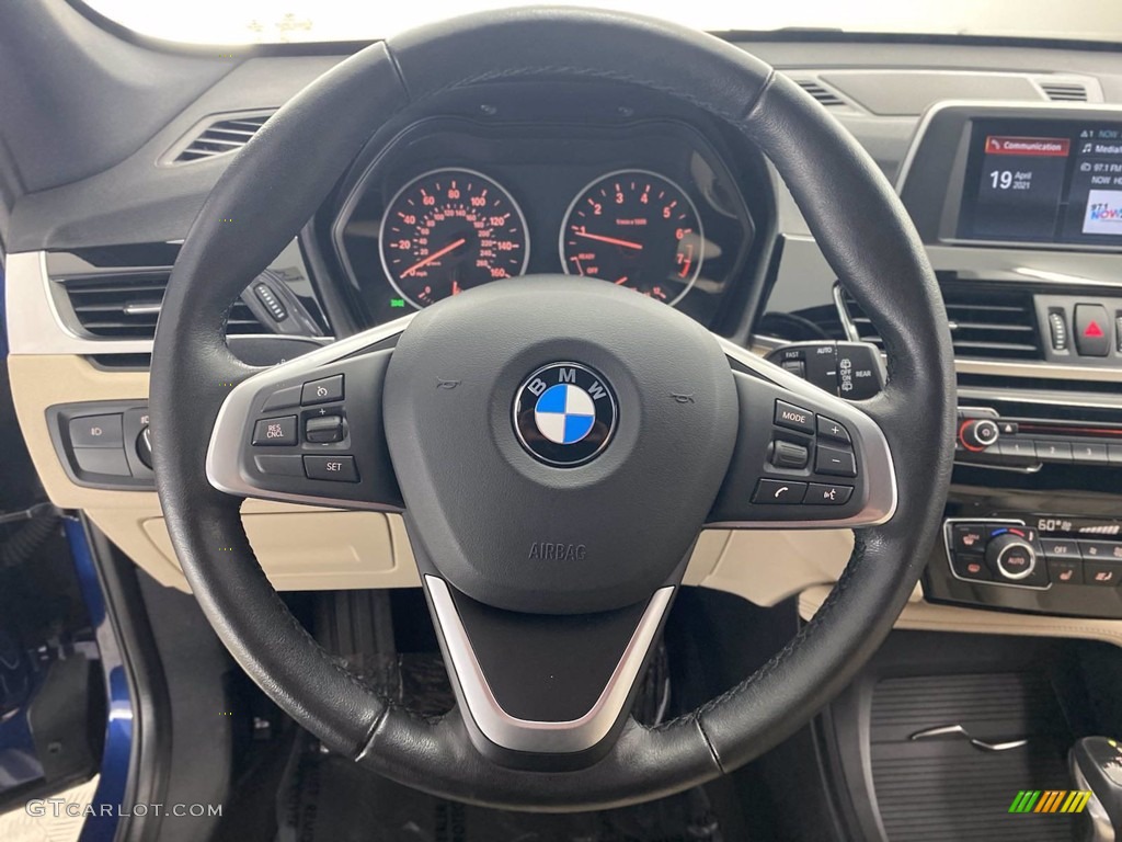 2018 X1 xDrive28i - Mediterranean Blue Metallic / Canberra Beige photo #18