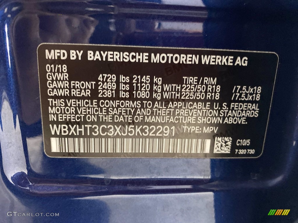 2018 X1 xDrive28i - Mediterranean Blue Metallic / Canberra Beige photo #37