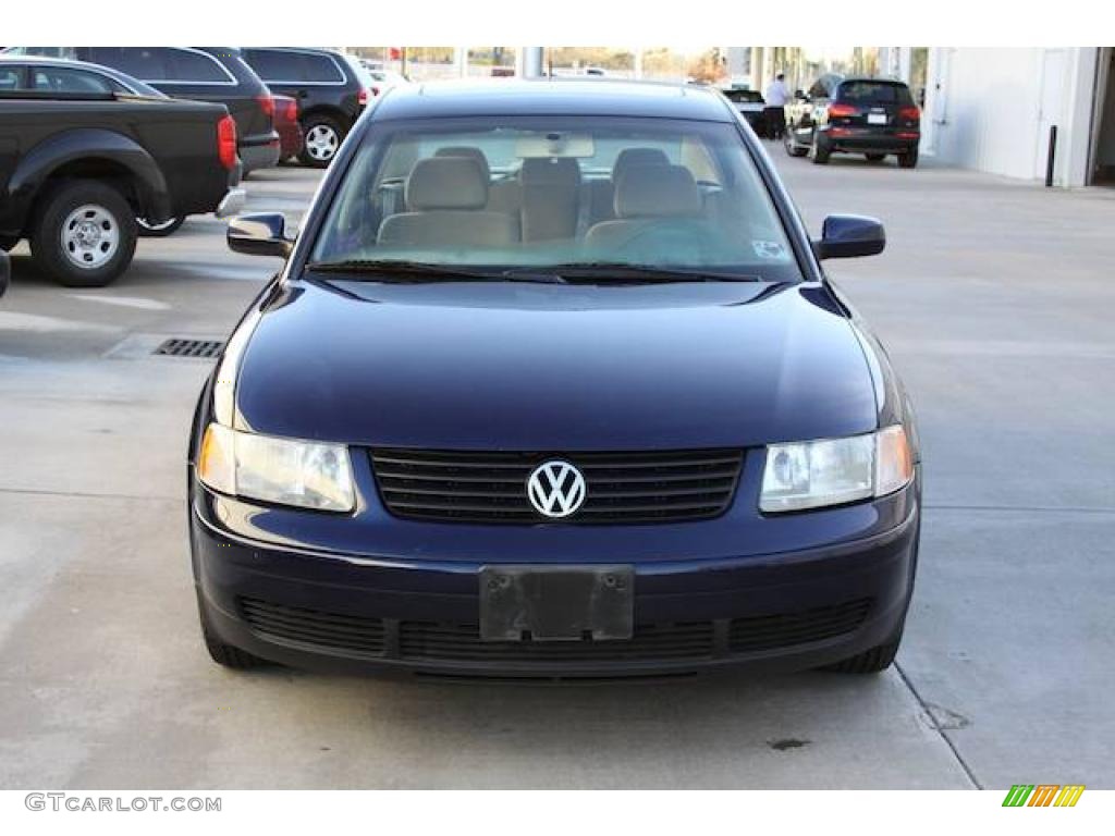 2000 Passat GLS 1.8T Sedan - Indigo Blue Pearl Metallic / Grey photo #4