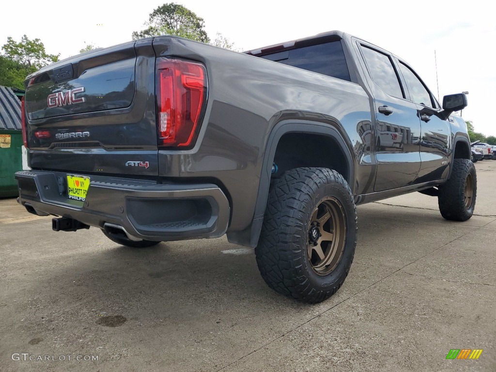 2019 Sierra 1500 AT4 Crew Cab 4WD - Smokey Quartz Metallic / Jet Black photo #3