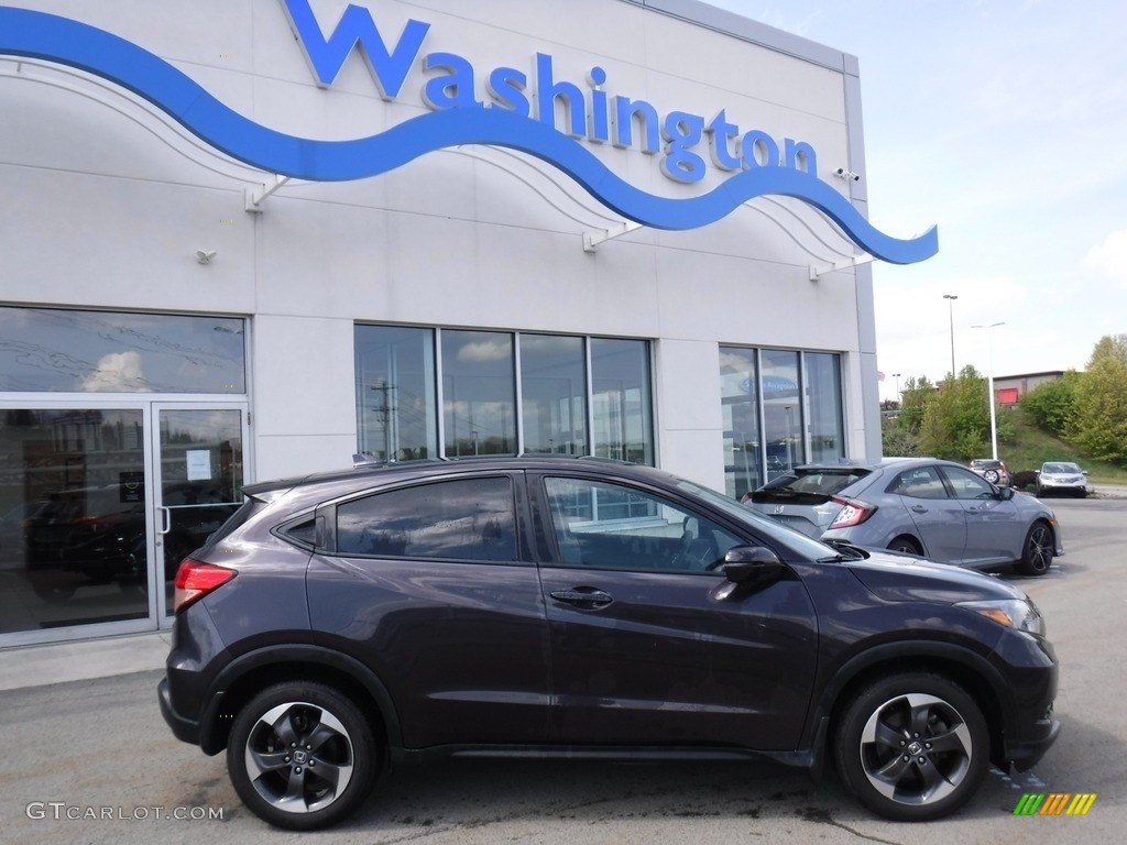 2018 HR-V EX AWD - Mulberry Metallic / Black photo #2