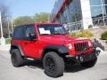 2007 Flame Red Jeep Wrangler X 4x4  photo #1