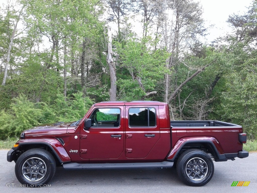 Snazzberry Pearl 2021 Jeep Gladiator Overland 4x4 Exterior Photo #141737360