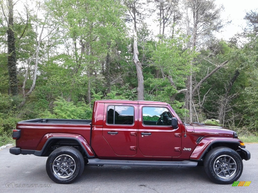 Snazzberry Pearl 2021 Jeep Gladiator Overland 4x4 Exterior Photo #141737457