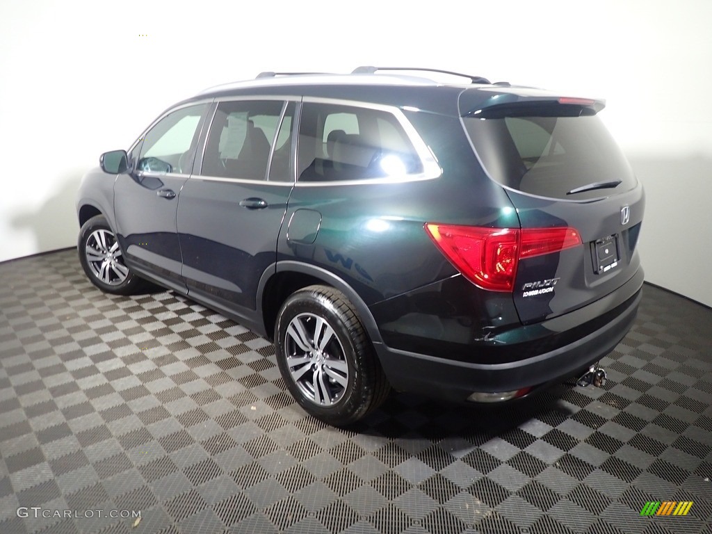 2017 Pilot EX-L AWD - Obsidian Blue Metallic / Beige photo #15