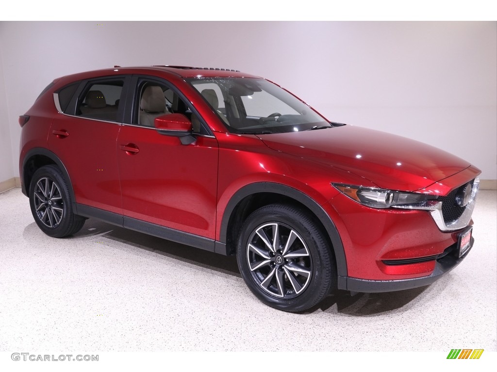 2018 CX-5 Touring AWD - Soul Red Crystal Metallic / Parchment photo #1