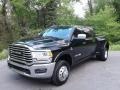 Diamond Black Crystal Pearl - 3500 Limited Longhorn Mega Cab 4x4 Photo No. 3