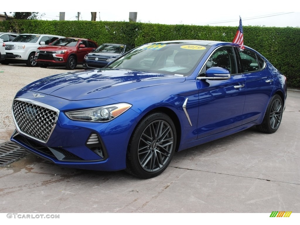 2019 Genesis G70 RWD - Mallorca Blue / Black photo #5