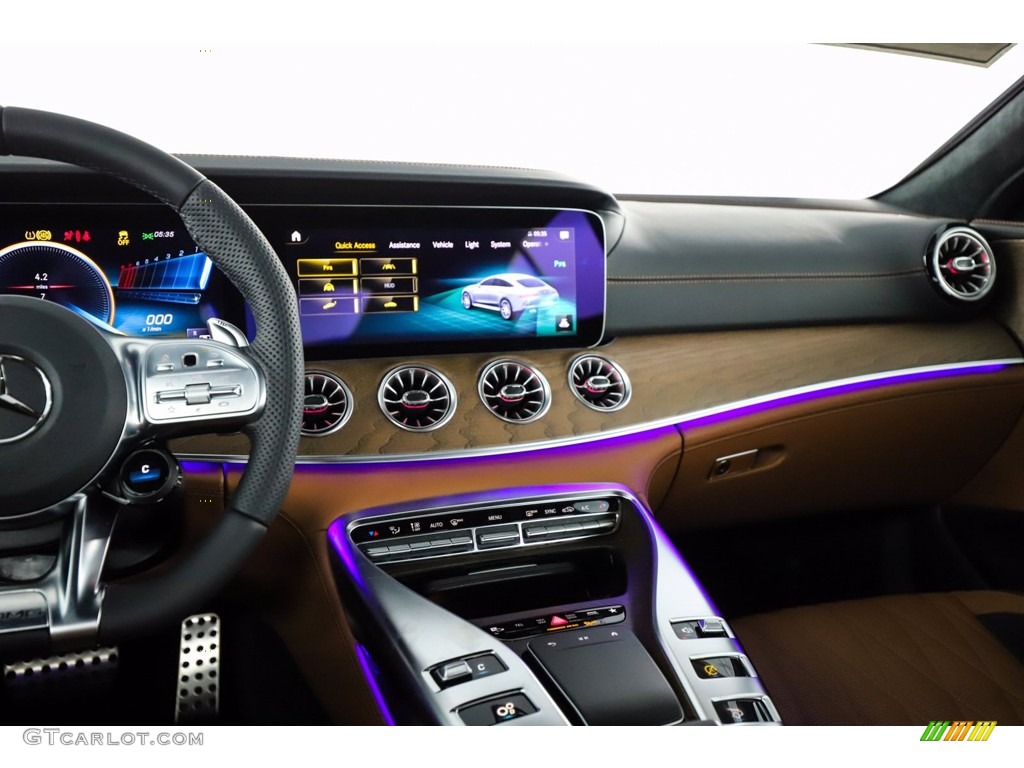 2021 Mercedes-Benz AMG GT 43 Saddle Brown/Black Dashboard Photo #141740501