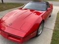 1988 Bright Red Chevrolet Corvette Coupe  photo #1