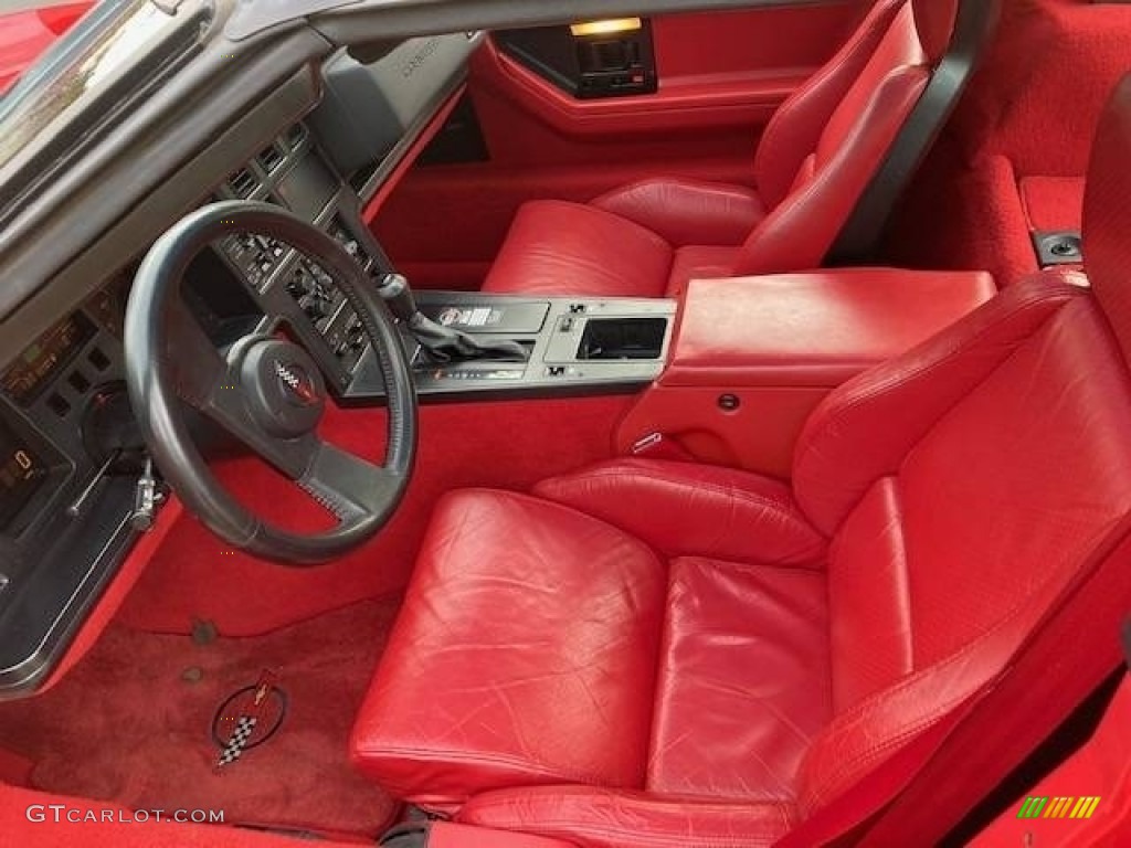 1988 Corvette Coupe - Bright Red / Red photo #4